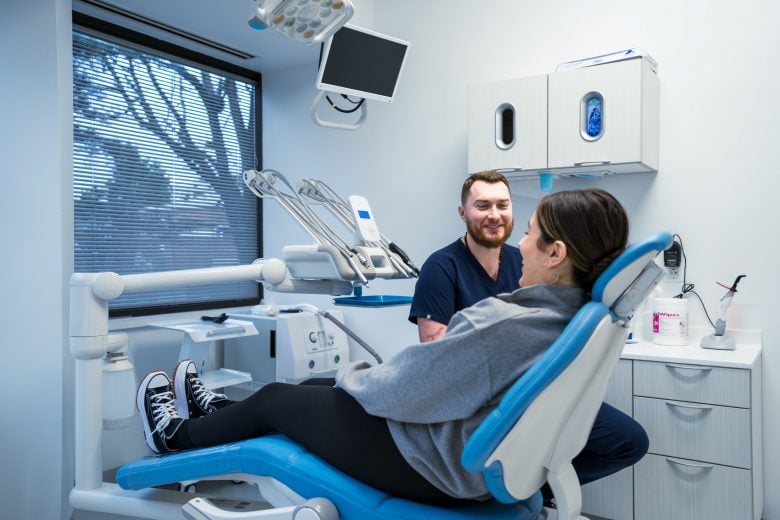 patient in dental chair